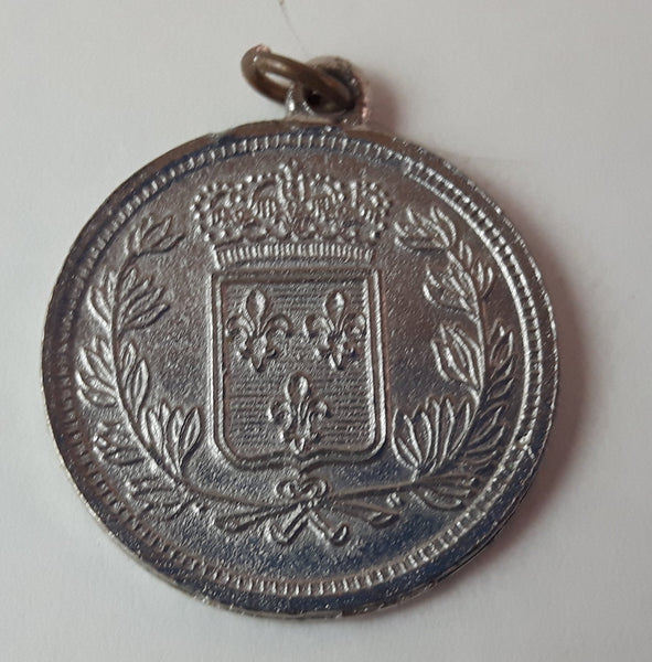 Early 1900s Republic Francaise French Coin Necklace Pendant - Treasure Valley Antiques & Collectibles