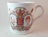 Antique 1902 Harrods England The Foley China Coronation Mug Cup - Treasure Valley Antiques & Collectibles