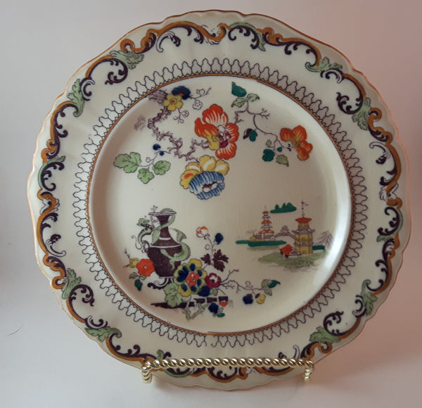 Antique 1920s Mason's Ironstone Imari Salad Plate C 2504 ***Stand not included*** - Treasure Valley Antiques & Collectibles