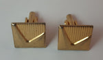 Vintage Gold Tone Cuff Links - Treasure Valley Antiques & Collectibles