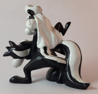 Collectible 1995 Pepe Le Pew Skunk & Penelope Cat Warner Bros. Studio Store Figurine - Treasure Valley Antiques & Collectibles