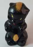 Vintage 1950s Ceramic Yellow Stripe Sitting Skunk Figurine California Pottery - Treasure Valley Antiques & Collectibles