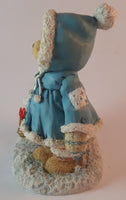 Cherished Teddies Pulling Sled Figurine Mary 1993 #912840 In Box w/ Certificate - Treasure Valley Antiques & Collectibles