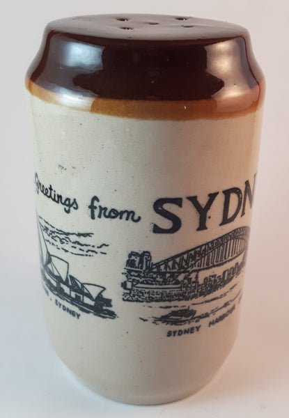 Vintage "Greetings From Australia" Sydney Ceramic Sugar or Salt and Pepper Shaker - Treasure Valley Antiques & Collectibles