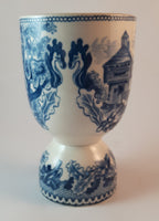 Vintage Delft Blue Large Egg Coddler Cup - Treasure Valley Antiques & Collectibles