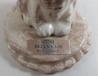 1980s Made with Mount St. Helen's Volcanic Ash Lion Sculpture by Thomas E. - Treasure Valley Antiques & Collectibles