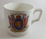 Antique 1939 King Geroge VI Queen Elizabeth Visit to Canada Souvenir Mug - Treasure Valley Antiques & Collectibles