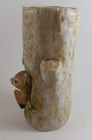 1979 Roth Enesco Taiwan Fawn Baby Deer Tree Trunk Vase