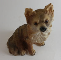 Vintage Resin Sheltie Yorkshire Terrier Dog Figurine - Treasure Valley Antiques & Collectibles