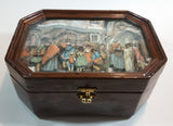 Rare 1970s Anton Pieck 3D Decoupage of Sir Pepper Design Wooden Music Box - Treasure Valley Antiques & Collectibles