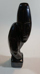 1950s Black Ceramic Sculpture Abstract Heads in Haeger Style Signed SIBLIN - Treasure Valley Antiques & Collectibles
