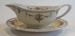 Rare 1930s Johnson Bros England Pareek "The Adam" Gravy Boat and Saucer Plate - Treasure Valley Antiques & Collectibles