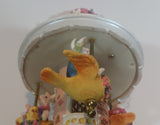 Easter Bunny Rabbit Themed 12" Tall Musical Revolving Carousel Decorative Ornament