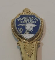 Vintage Minnesota Land of 10,000 Lakes Goose Decor Gold Tone Collectible Spoon - Treasure Valley Antiques & Collectibles
