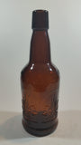 Vintage Amber Brown Wheat Embossed Glass Beer Bottle Anchor Hocking EZ Cap - Treasure Valley Antiques & Collectibles