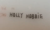 Rare 1982 Holly Hobbie "Blue Girl" Porcelain Tall Tea Cup with Gold Trim
