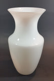 Vintage V. Nason & Co. Murano Italy White Vase Signed & Labelled - Treasure Valley Antiques & Collectibles