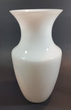 Vintage V. Nason & Co. Murano Italy White Vase Signed & Labelled - Treasure Valley Antiques & Collectibles