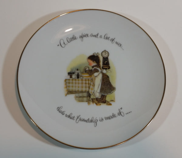 1973 Holly Hobbie Decorative Plate "A little spice and a lot of nice..." - Treasure Valley Antiques & Collectibles