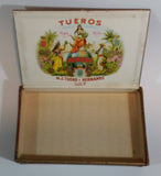 1935 Tueros Cigar Box - Havana (Habana) Cuba De J. Teuro y Hermanos Lily - Treasure Valley Antiques & Collectibles