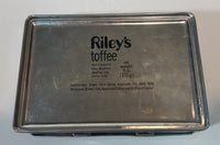 Rare Mid-Century Blue Riley's Toffee Tin Halifax England Medieval Huntsman Falcons Brothers - Treasure Valley Antiques & Collectibles