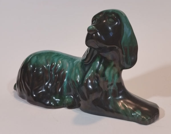 1970s Blue Mountain Pottery Spaniel Setter Dog Figurine - Treasure Valley Antiques & Collectibles