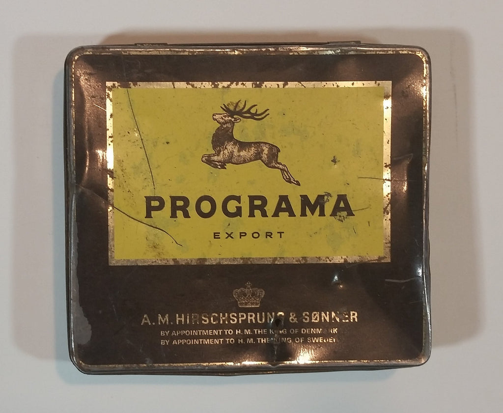 1970s Programa Export A.M. Hirschsprung & Sonner 20 Cigars Cigarettes