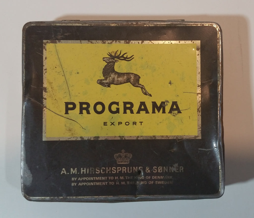 1970s Programa Export A.M. Hirschsprung & Sonner 20 Cigars Cigarettes