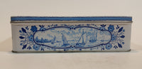 1960s Hellema Hallum Holland Biscuits Tin with Delft Style Scenery - Treasure Valley Antiques & Collectibles