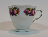 1959-1964 Queen Anne Bone China Fruit Pattern 8248 Teacup and Saucer - Treasure Valley Antiques & Collectibles