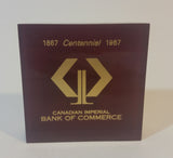 1967 CIBC (Canadian Imperial Bank of Commerce) Centennial Executive Lucite Paperweight - Treasure Valley Antiques & Collectibles