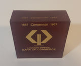 1967 CIBC (Canadian Imperial Bank of Commerce) Centennial Executive Lucite Paperweight - Treasure Valley Antiques & Collectibles