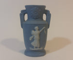 Occupied Japan Greek Style Small 3" Blue Cameo Vase - Treasure Valley Antiques & Collectibles