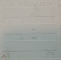 Vintage Villeroy & Boch Porcelain Ships Boats Framed Tile in Delft Blue Style - France - Treasure Valley Antiques & Collectibles