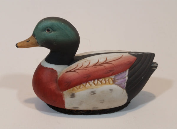 Vintage Northern Shoveler Duck Handpainted Ceramic Decoy Figurine - Treasure Valley Antiques & Collectibles