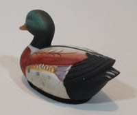 Vintage Northern Shoveler Duck Handpainted Ceramic Decoy Figurine - Treasure Valley Antiques & Collectibles