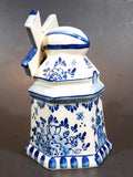Vintage Handpainted Delft Blue Windmill Decoration - Treasure Valley Antiques & Collectibles