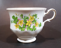 1959-1964 Queen Anne Pattern 8615 Yellow and Pink Floral with Clovers Bone China Teacup