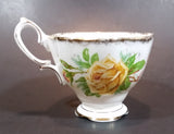 1950s Royal Albert "Tea Rose" Yellow Bone China Footed Tea Cup 839056