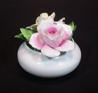 1960s The Princess Collection Bone China Handmade Floral Rose Bouquet - Staffordshire - Treasure Valley Antiques & Collectibles