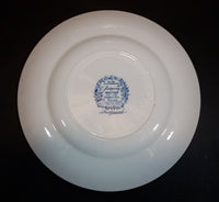 1960s Ridgway Ironstone "Meadowsweet" Blue and White 9 3/4" Dinner Plate - Treasure Valley Antiques & Collectibles