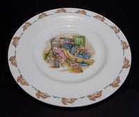 1970s Royal Doulton English Fine Bone China Bunnykins "Dressup Time" 8" Plate - Treasure Valley Antiques & Collectibles