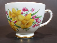 1970s Delphine Bone China Yellow Daffodils Teacup - Treasure Valley Antiques & Collectibles