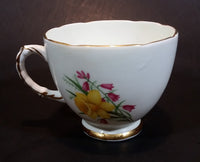 1970s Delphine Bone China Yellow Daffodils Teacup - Treasure Valley Antiques & Collectibles