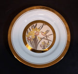 Vintage The Art of Chokin Hummingbird Plate 24KT Gold with Silver - Treasure Valley Antiques & Collectibles