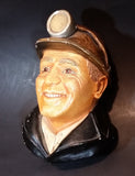 1990 Bossons Legend Products Chalkware Miner Face Wall Decor