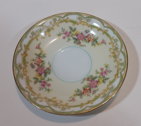 c. 1963 Noritake China Pattern 631 Lolita Flowers with Gold Trim Teacup Saucer - Japan - Treasure Valley Antiques & Collectibles
