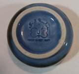 1960s Wade Irish Porcelain Shamrock Green Blue Glazed Sugar Bowl