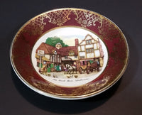 Vintage Weatherby Hanley England Royal Falcon Ware "Old Coach House" Woolhampton 4" Plate - Treasure Valley Antiques & Collectibles