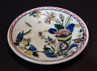 Antique 1870s GIEN Rouen Faience Collection "Horn of Plenty " with a Bird 4 3/4" Plate - Treasure Valley Antiques & Collectibles